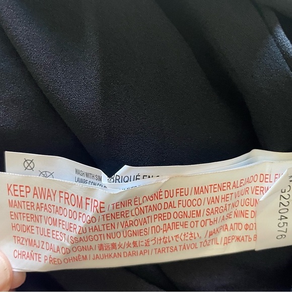 New! Minkpink Lylah puff sleeve Wrap Mini Dress black nwt 30312 - Picture 12 of 13